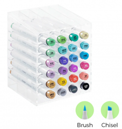 Set 24 markere - Ohuhu Honolulu - 24 Basic Colors with Blender