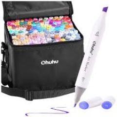 Set 160 carioci - Ohuhu Dual Tips - Multicolor