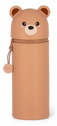 Penar - 2 in 1 Soft Silicone Pencil Case - Kawaii - Teddy Bear