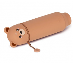 Penar - 2 in 1 Soft Silicone Pencil Case - Kawaii - Teddy Bear