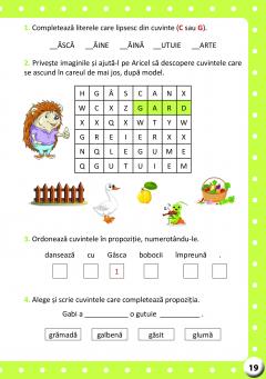 Aricel in lumea alfabetului - Caiet de comunicare in limba romana, clasa I