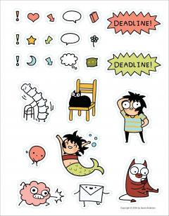 Sarah's Scribbles 12-Month 2025 Monthly/Weekly Planner Calendar 