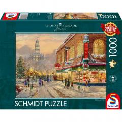 Puzzle 1000 de piese - Thomas Kinkade - Un vis de Craciun