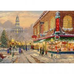 Puzzle 1000 de piese - Thomas Kinkade - Un vis de Craciun