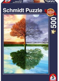 Puzzle 500 piese - Copacul anotimpurilor