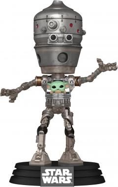 Figurina - Pop! Deluxe Star Wars: The Mandalorian: IG-12 with Grogu