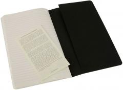 Set 3 caiete - Moleskine Cahier - Large, Ruled - Black