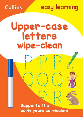 Upper Case Letters Age 3-5 Wipe Clean Activity Book - Collins Easy Learning