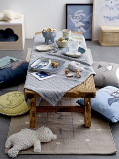 Perna - Mini Pillow Blue Cotton