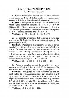 Metode de rezolvare a problemelor de aritmetica pentru clasele I – IV