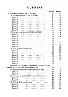 Teste grila de autoevaluare la matematica pentru clasa a IV-a