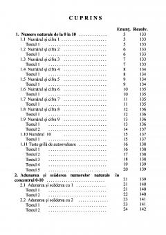 Teste grila de autoevaluare la matematica pentru clasa I
