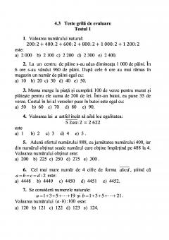 Sa invatam rapid matematica, clasa a IV-a