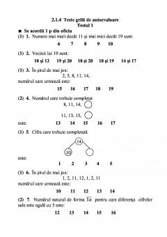 Sa invatam rapid matematica, clasa I