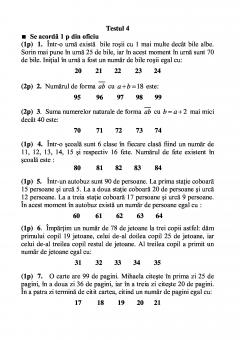 Sa invatam rapid matematica, clasele I – IV