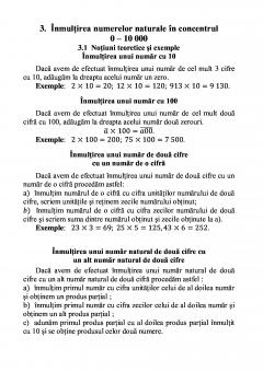 Sa invatam rapid matematica, clasa a III-a