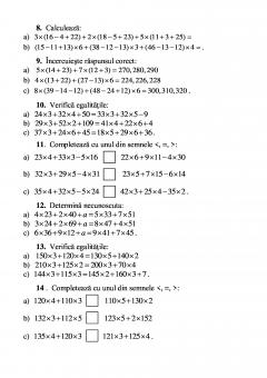 Sa invatam rapid matematica, clasa a III-a