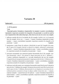 Bacalaureat 2025 - Limba si literatura romana