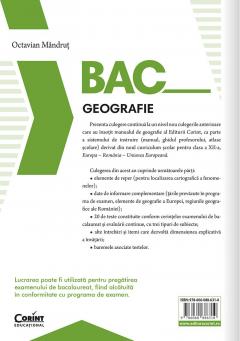 Bacalaureat 2025 - Geografie. Europa - Romania - Uniunea Europeana. Probleme fundamentale