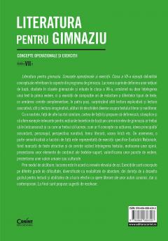 Literatura pentru gimnaziu. Concepte operationale si exercitii. Clasa a VII-a