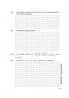 Evaluarea nationala 2025 - Matematica, clasa a VIII-a
