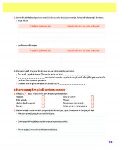 Limba si literatura romana - Clasa a III-a, Caietul elevului