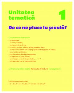 Limba si literatura romana - Clasa a III-a, Caietul elevului