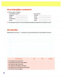 Limba si literatura romana - Clasa a III-a, Caietul elevului