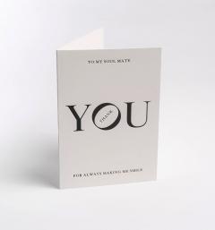 Felicitare - Postco - To My Soul Mate, Thank You - Greeting Card