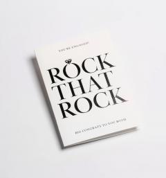 Felicitare - Postco - Rock that Rock - Contemporary Engagement Card