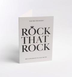 Felicitare - Postco - Rock that Rock - Contemporary Engagement Card