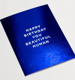 Felicitare - Cherished - Happy Birthday You Beautiful Human - Mini Card