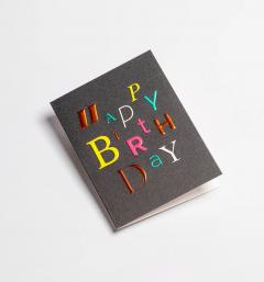 Felicitare - Kelly Hyatt - Happy Birthday - Type Greeting Card