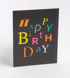 Felicitare - Kelly Hyatt - Happy Birthday - Type Greeting Card