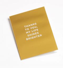 Felicitare - Cherished - Thanks to You, My Life Shines Brighter - Mini Card