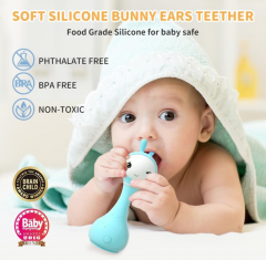 Jucarie bebelusi - Iepuras , Albastru 