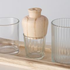 Tava cu suport pentru lumanari - Nolan - doua modele