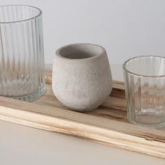 Tava cu suport pentru lumanari - Nolan - doua modele