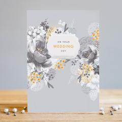 Felicitare - Grey Bloom Wedding