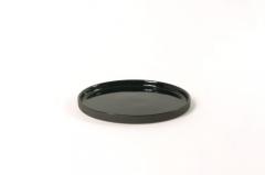 Farfurie - Round 17.5 x 1 cm - Glossy Outside Mat Black