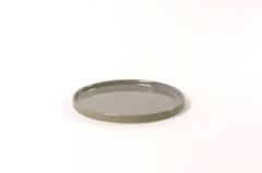 Farfurie - Round 17.5 x 1 cm - Glossy Outside Mat Grey