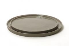 Farfurie - Round 20 x 1.2 cm - Glossy Outside Mat Grey
