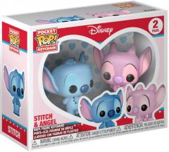 Set 2 brelocuri - Pop! Disney: Stitch & Angel