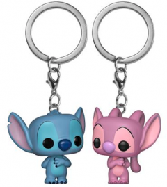 Set 2 brelocuri - Pop! Disney: Stitch & Angel