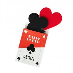 Set 4 suporturi pahar - Carti de joc