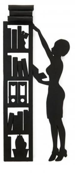 Semn de carte - The Library - Negru