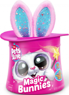 Jucarie de plus interactiva cu accesorii surpriza - Iepurasul Magician, diverse modele