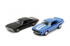 Set 2 masinute metalice - Chevrolet Camaro si Dodge Charger Widebody