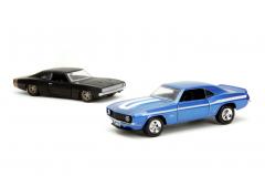 Set 2 masinute metalice - Chevrolet Camaro si Dodge Charger Widebody