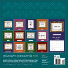 Subversive Cross Stitch 2025 Wall Calendar